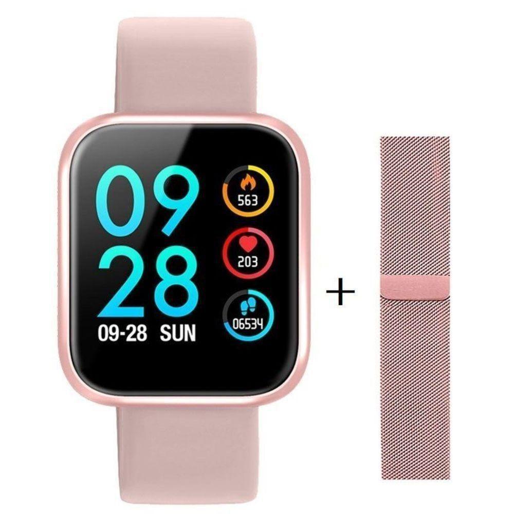 Smartwatch I5 (P70) Rosa Com Duas Pulseiras - 3
