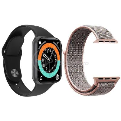 Smartwatch X16 Preto + 1 Pulseira Extra Nylon Rosa