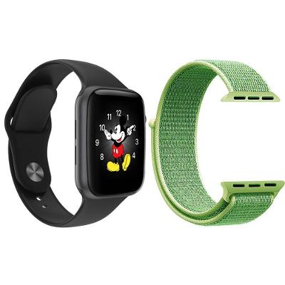 Kit 1 Relógio Smartwatch Ld5 Preto + 1 Pulseira Nylon Verde