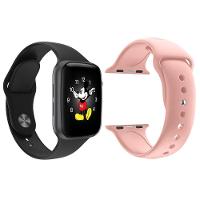 Kit 1 Smartwatch Ld5 Preto + 1 Pulseira Extra Rosa - 1