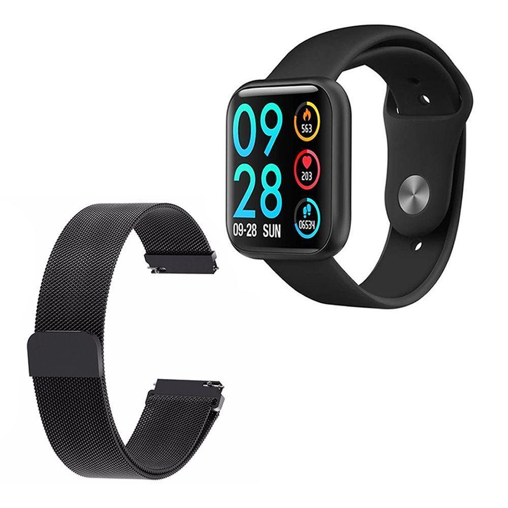 Relógio Smartwatch P80 Touch Screen Android Ios Preto - 1