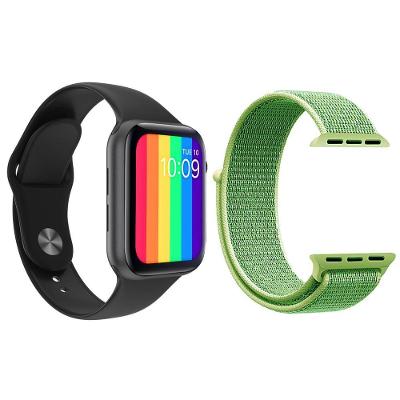 Kit 1 Smartwatch Iwo12 Lite Preto + 1 Pulseira Verde