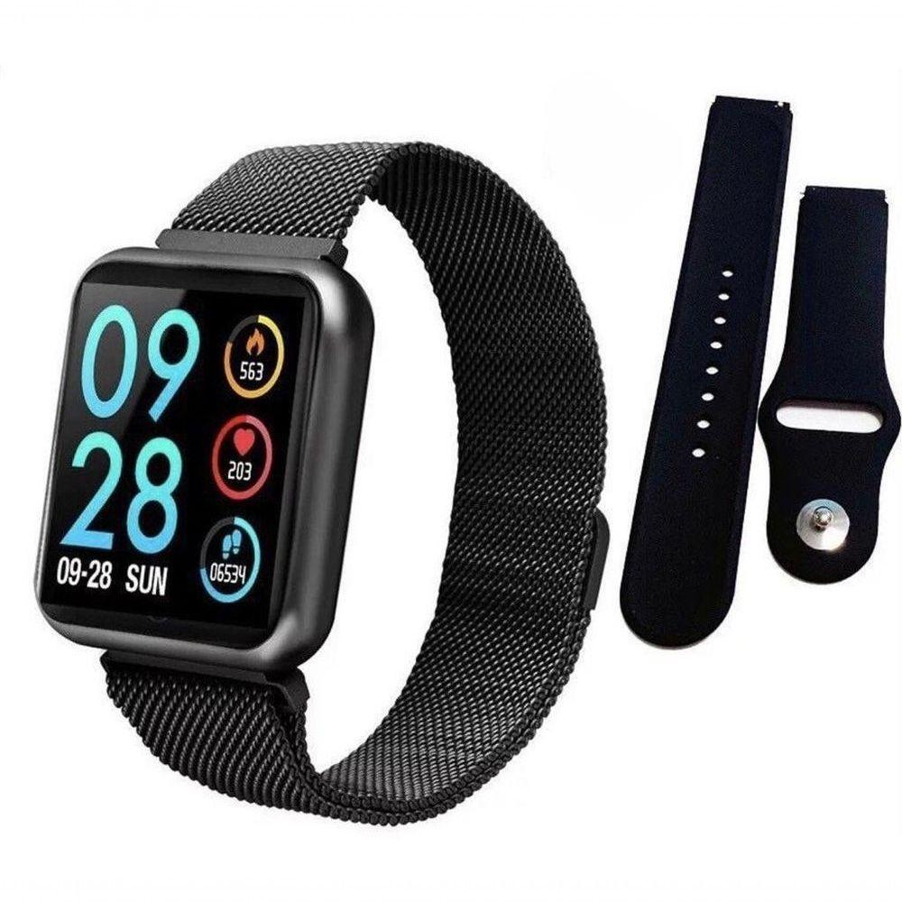 Relógio Smartwatch P80 Touch Screen Android Ios Preto - 1