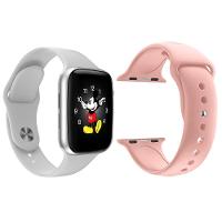Kit 1 Relógio Smartwatch Ld5 Branco + 1 Pulseira Rosa - 1