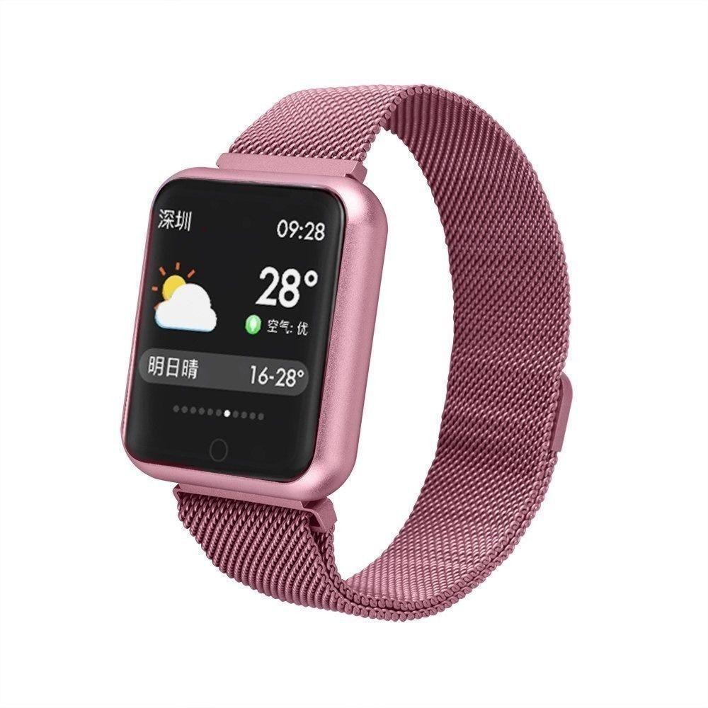 Relógio Smartwatch P70 Android Ios Rosa - 1