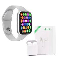 Kit 1 Smartwatch Branco + Fone I11 Tws Branco Smart Bracelet - 1