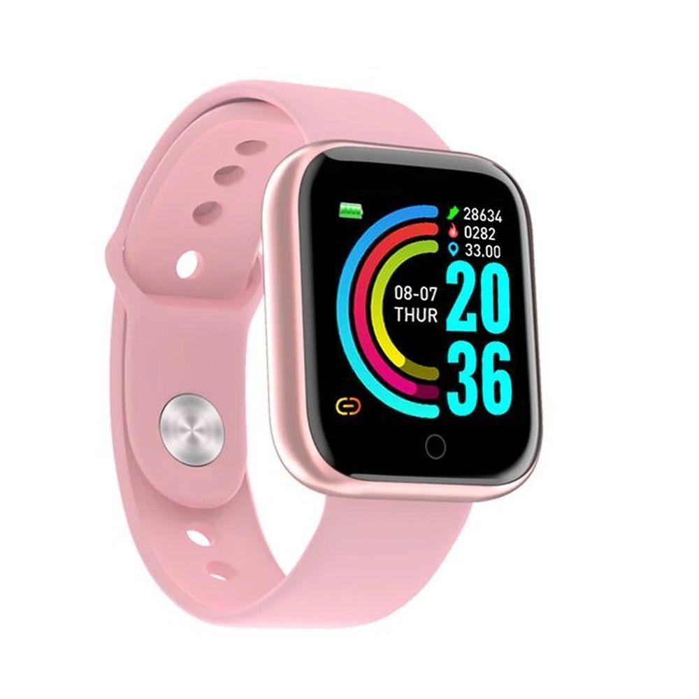 Relógio Smartwatch D20 Pedômetro Multi-esportes Km Kcal Rosa - 1