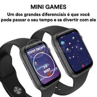 Smartwatch X16 Preto + 1 Pulseira Extra Prata - 2