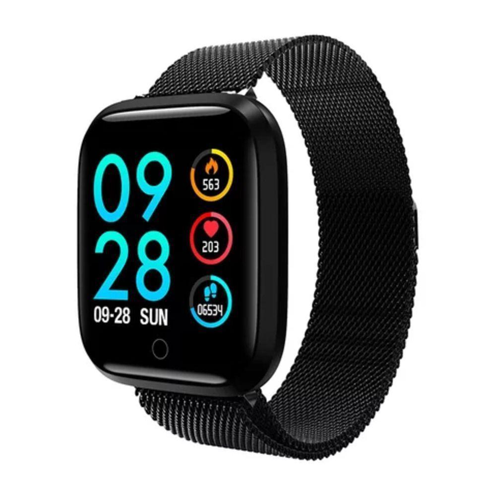Relógio Smart Watch Esportivo T80 Bluetooth E - Preto - 1