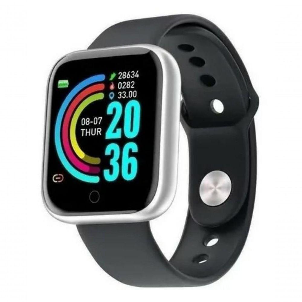 Relógio Inteligente Smartwatch Y68 D20 Bluetooth - Preto - 3