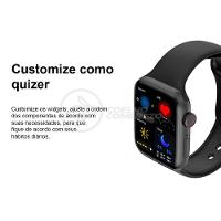 Smartwatch Hw22 Rosa Troca Pulseira Android Ios Cardíaco - 5