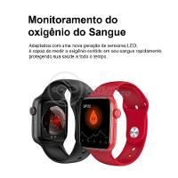 Smartwatch Hw22 Rosa Troca Pulseira Android Ios Cardíaco - 7