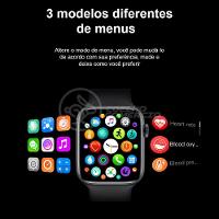 Smartwatch Hw22 Rosa Troca Pulseira Android Ios Cardíaco - 9