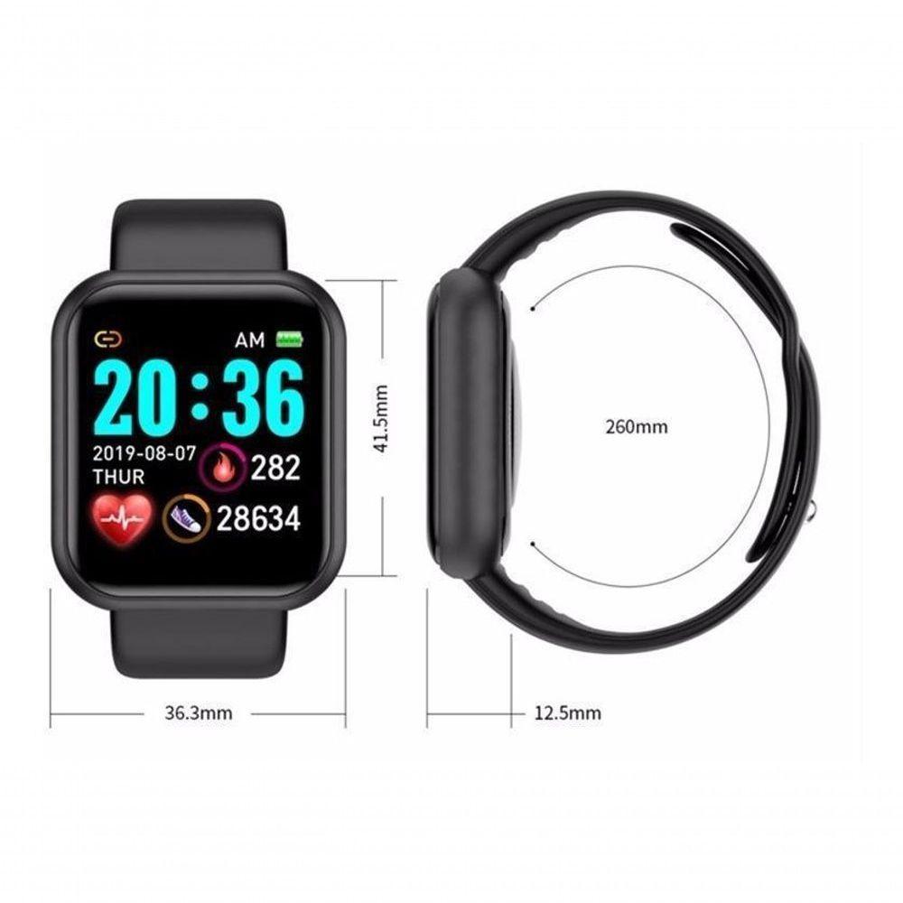 Relógio Smartwatch D20 Relógio Inteligente Preto - 2