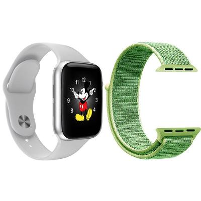 Kit 1 Smartwatch Ld5 Branco + 1 Pulseira Extra Verde