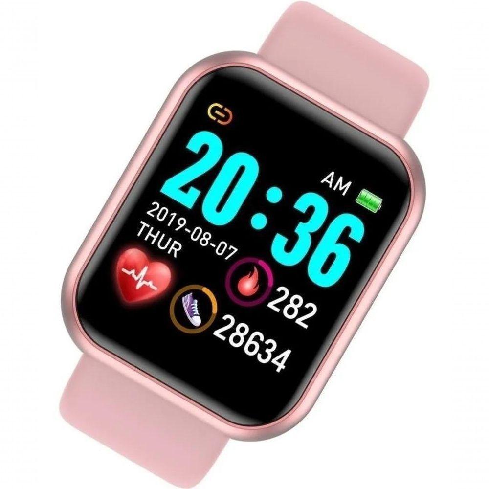 Relógio Smartwatch Inteligente Rosa Fitness D20 Bluetooth - 2