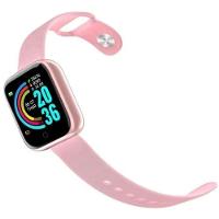 Relógio Smartwatch Inteligente Rosa Fitness D20 Bluetooth - 3