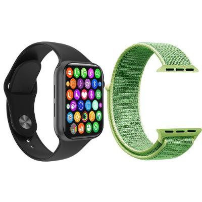 Kit 1 Smartwatch9 Lite Preto + 1 Pulseira Extra Nylon Verde