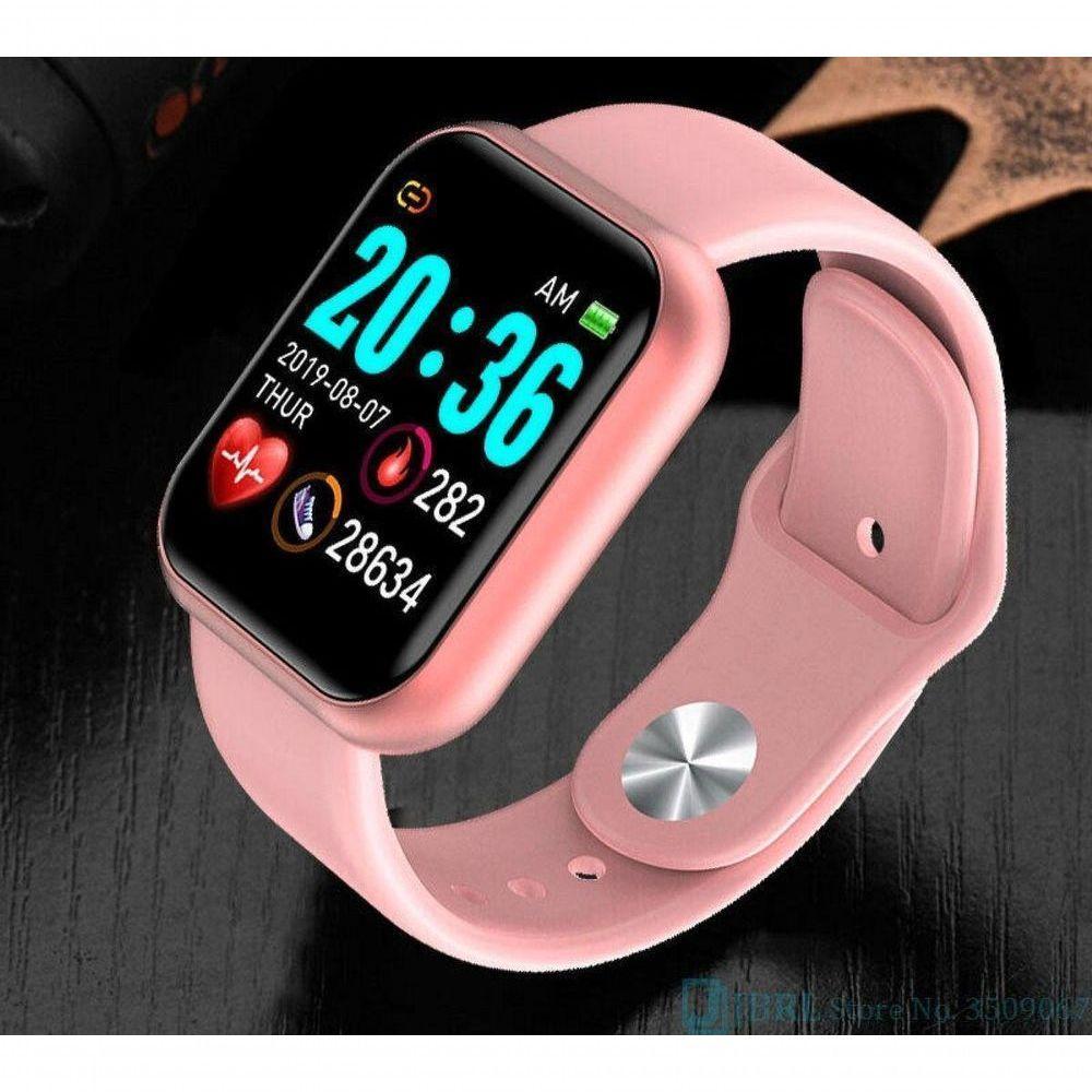 Relógio Inteligente Smartwatch D20 Rosa - Batimento Cardíaco - 5