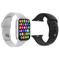 Kit 1 Smartwatch Iwo 8 Branco + 1 Pulseira Extra Preto - 1