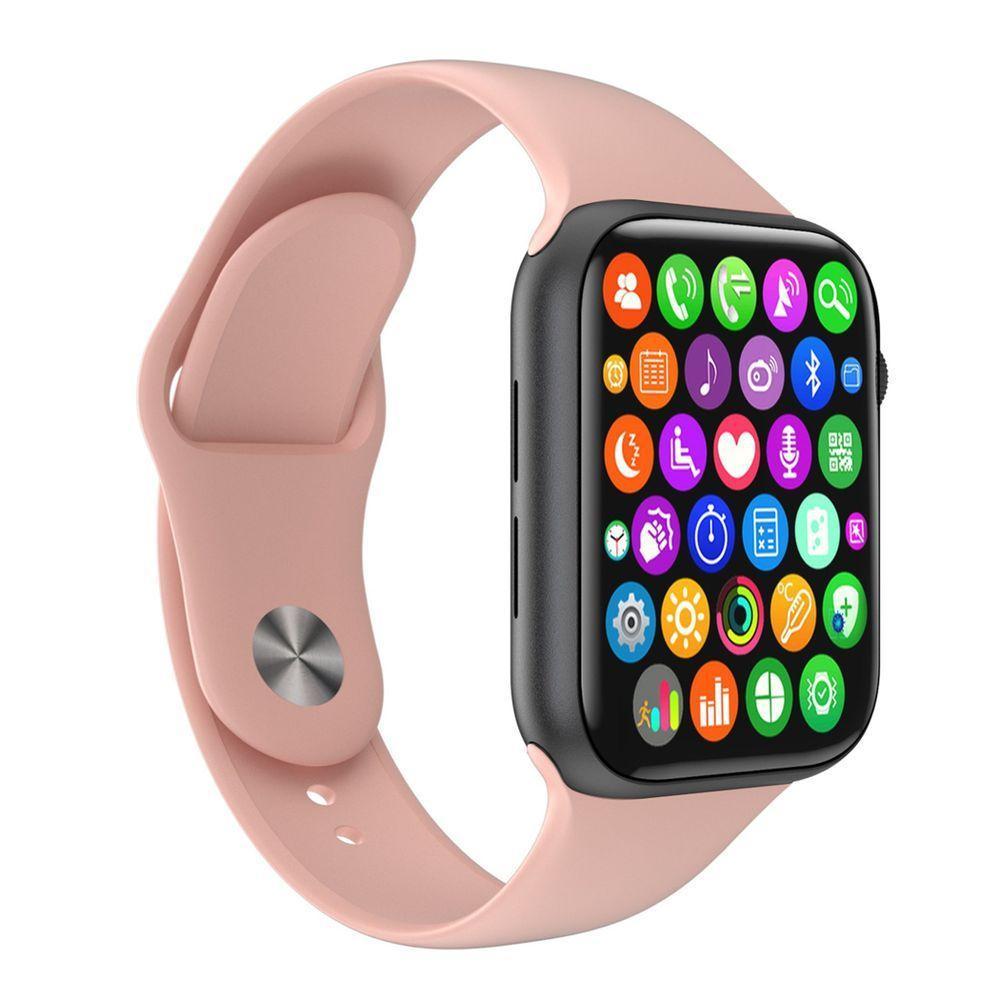 Smartwatch Iwo8 Lite Plus Rosa Cx Troca Pulseira Android Ios - 1