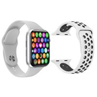 Kit 1 Smartwatch S Branco + 1 Pulseira Extra Branco E Preto - 1