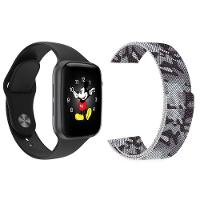 Kit 1 Smartwatch Ld5 Preto + 1 Pulseira Extra Camuflada - 1