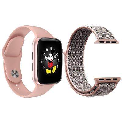 Kit 1 Smartwatch Ld5 Rosa + 1 Pulseira Extra Nylon Rosa