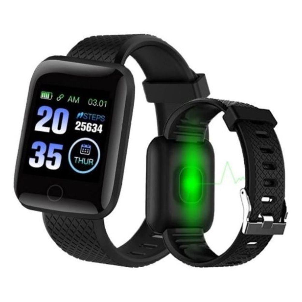 Relógio Smartband D13 Smartwatch Android Bluetooth Preto - 1