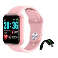 Relógio Inteligente Smartwatch D20 Rosa - Batimento - 1