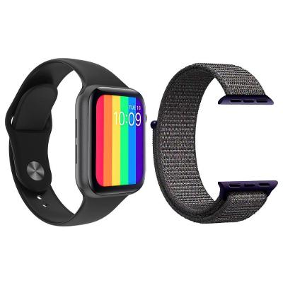 Kit 1 Smartwatch W26 Preto + 1 Pulseira Azul Marinho
