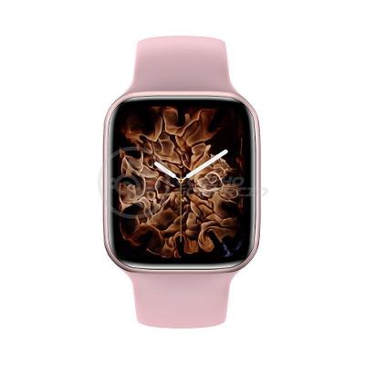 Smartwatch Hw22 Rosa Troca Pulseira Android Ios Ligações