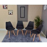 Conjunto Mesa Dobrável Retrátil 120x75 Volpi e 4 Cadeiras Leda Preta - 5