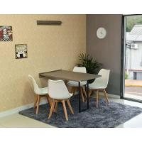 Conjunto Mesa Dobrável Retrátil 120x75 Volpi e 4 Cadeiras Leda Branca - 3