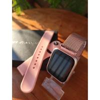 Kit Relógio Smartwatch Rose + 2 Pulseiras + Fone Bluetooth - 1