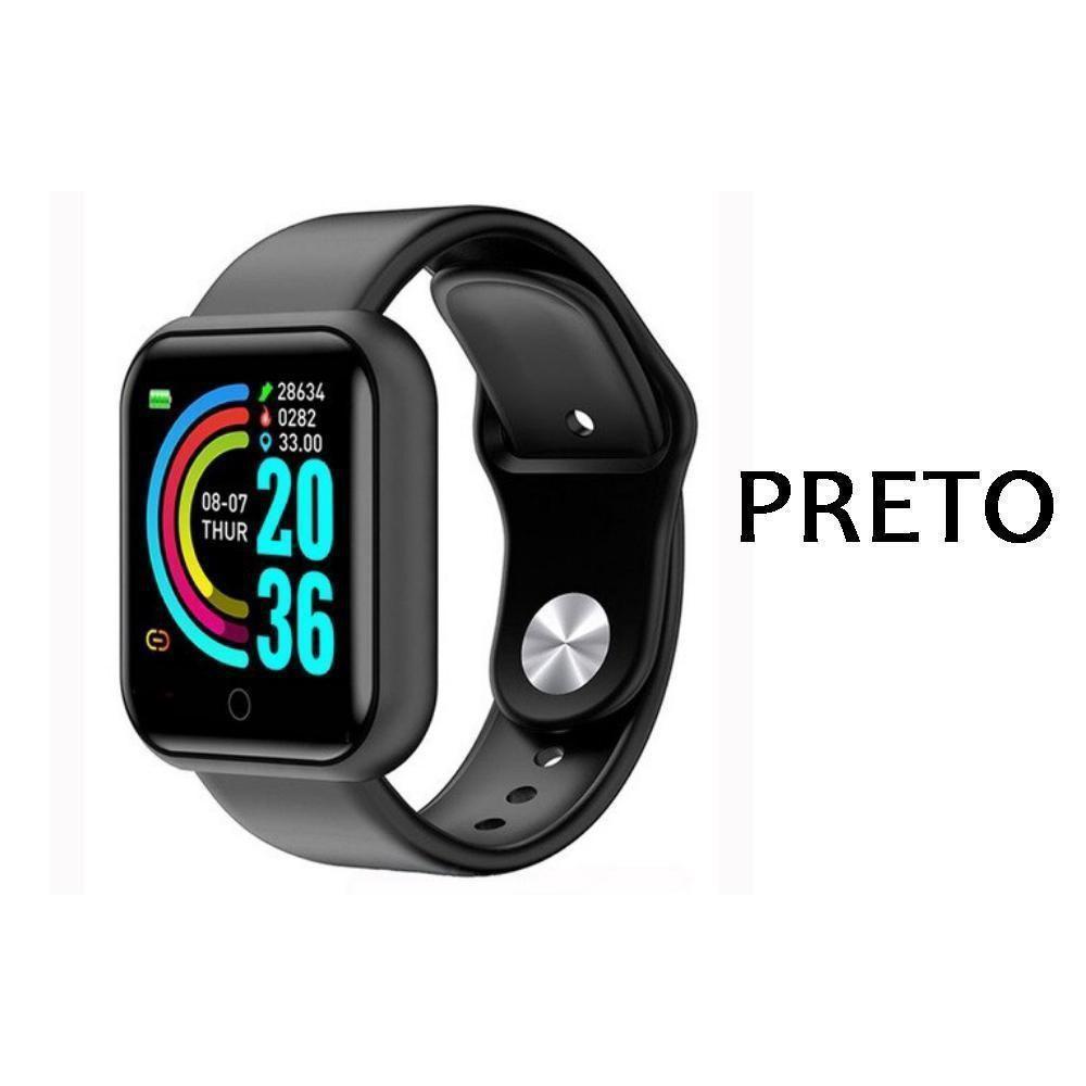 Smartwatch Relogio Digital Led Batimento Foto Musica D20 - 1