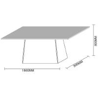 Mesa Jantar Jasmin 1,80m 8 Cadeiras Ypê Off White - 2