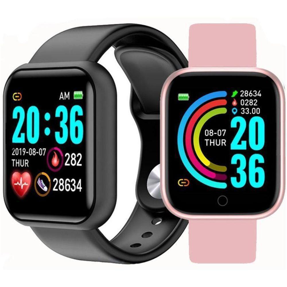 Relogio Smartwatch D20 Digital Android Iphone Musica Foto - 5