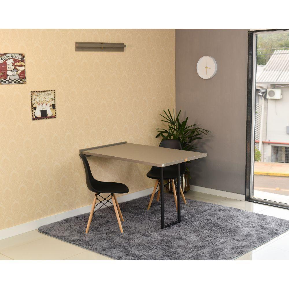 Mesa Dobrável Retrátil 120X75 Volpi e 2 Cadeiras Eiffel - 2