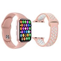 Kit 1 Relógio Smartwatch Iwo8 Lite Rosa + 1 Pulseira Rosa - 1