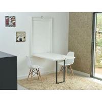 Kit Mesa Dobrável Retrátil 120x75 Branca + 2 Cadeiras Charles Eames Branca - 7
