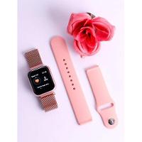 Kit Relógio Smartwatch Rose + 2 Pulseiras + Fone Bluetooth - 1