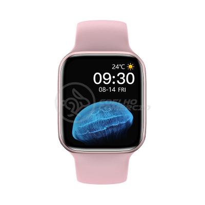 Relógio Smartwatch Hw22 Rosa Ligações Monitor Cardíaco