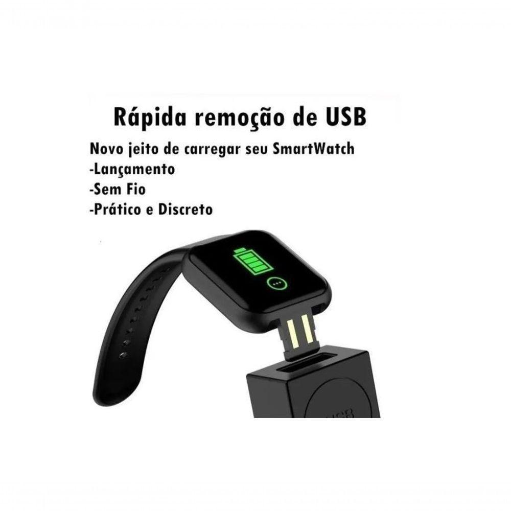 Relogio Inteligente Smartwatch D20 Preto - 3