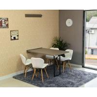 Conjunto Mesa Dobrável Retrátil 120x75 Volpi e 4 Cadeiras Slim Branca - 4