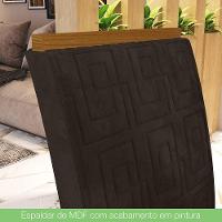 Conjunto Sala De Jantar Tampo Mdf 160 Cm 06 Cadeiras Marilia Casa 812 Nature Com Off White E Marrom