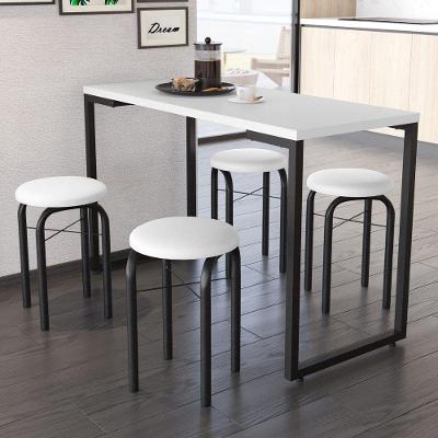 Kit Mesa De Cozinha 120Cm Com 4 Banquetas F02 Branco
