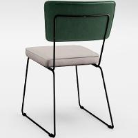 Mesa 160cm Off White E 6 Cadeiras Facto Verde Musgo Bege - 2