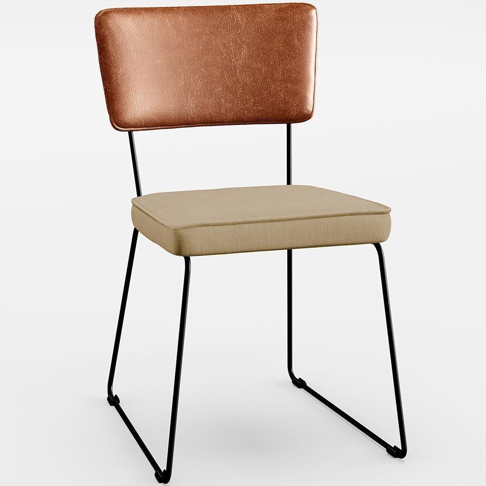 Mesa Capri 160 Off White E 6 Cadeiras B05 Camel Bege Escuro - 10