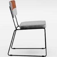 Mesa Capri 160cm Off White Com 6 Cadeiras Faixa Camel Cinza - 7